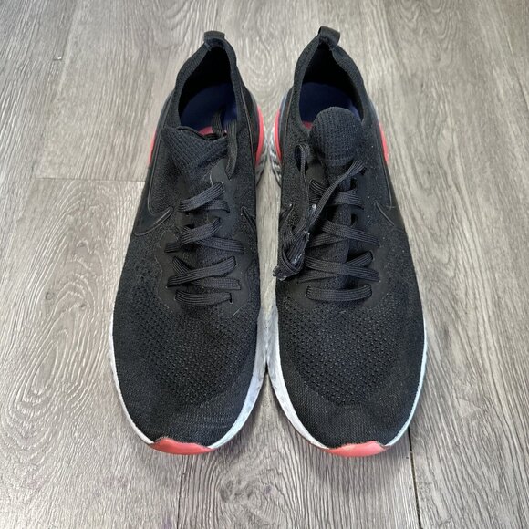 Nike Epic React Flyknit 2 Men’s Size 12 Black Running Shoes Sneakers BQ8928-003 main image 9